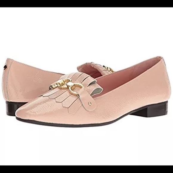 Kate Spade Karen Tuxedo Leather  Loafer Blush 7.5 - Picture 2 of 8